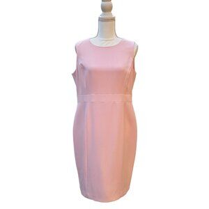 Classic Sleeveless Pastel Pink Dress – Plus Size